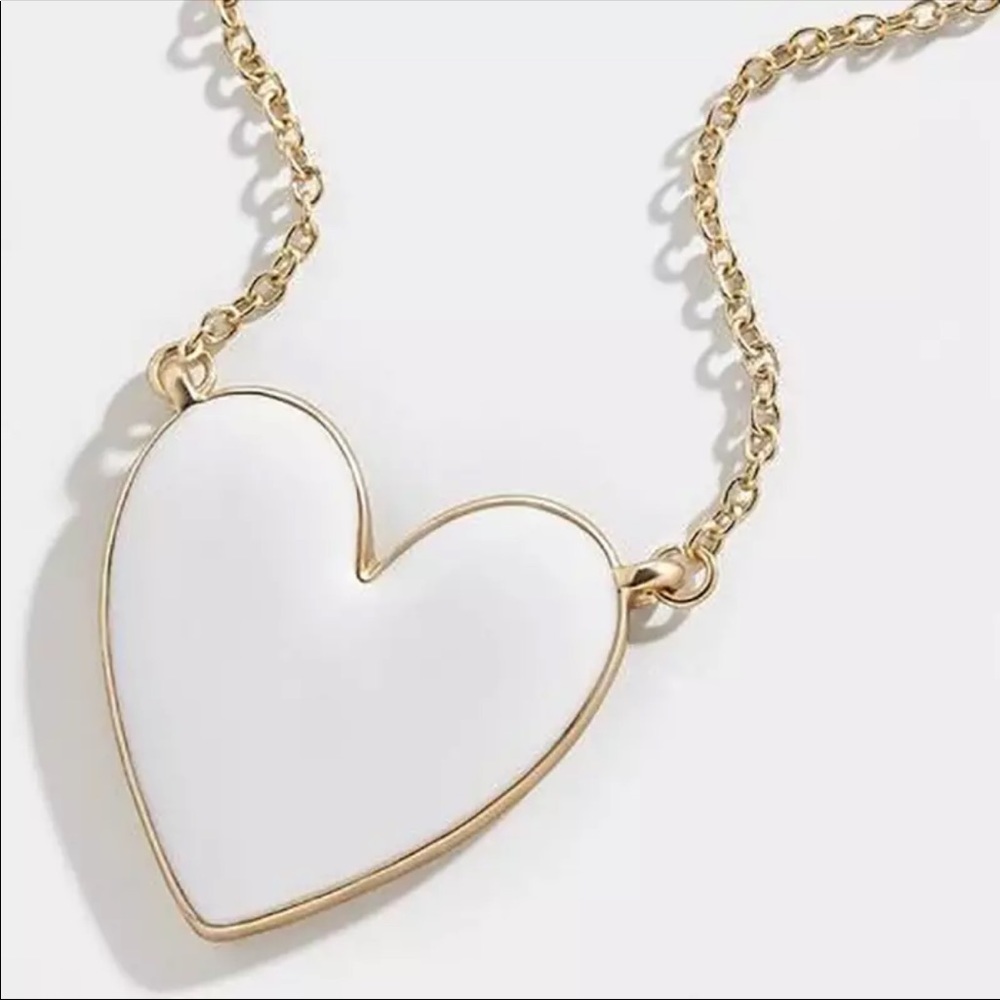 White Heart Necklace - Picture 3 of 5